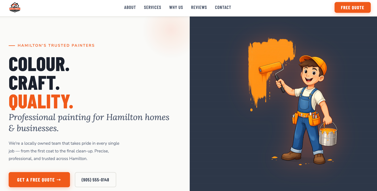 The Hamilton Painting Company screenshot